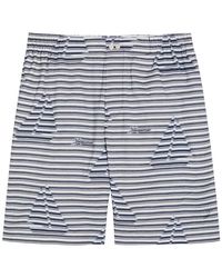 Jacquemus - Le Short Caleçon Striped Jacquard Cotton Shorts - Lyst