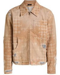 Amiri - Denim Repair Logo-Monogram Jacket - Lyst