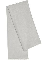 Brunello Cucinelli - Lamé Cashmere-Blend Scarf - Lyst