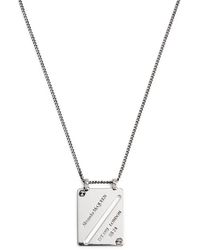 Alexander McQueen - Identity Tag Engraved Necklace - Lyst
