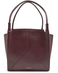 Victoria Beckham - Victoria Small Panelled Leather Tote - Lyst