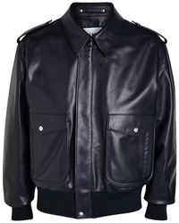 Givenchy - Padded Leather Bomber Jacket - Lyst