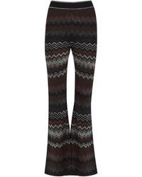 Missoni - Zigzag-intarsia Fine-knit Trousers - Lyst