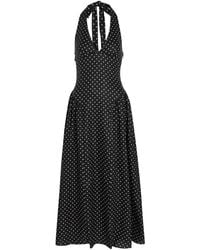 Faithfull the Brand - La Cala Polka Dot Linen Midi Dress - Lyst