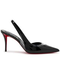 Christian Louboutin - Posticha 80 Patent Leather Slingback Pumps - Lyst