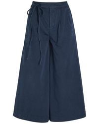 Damson Madder - Lotta Cropped Cotton Culottes - Lyst