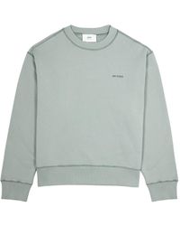 Ami Paris - Fade Out Logo-embroidered Cotton Sweatshirt - Lyst