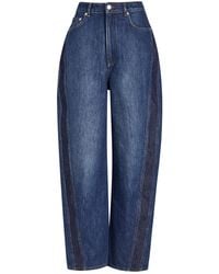 Givenchy - Panelled Barrel-Leg Jeans - Lyst