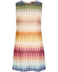 Missoni - Patterned Lace Mini Dress - Lyst