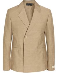 Jacquemus - La Veste Melo Slubbed Linen-Blend Blazer - Lyst