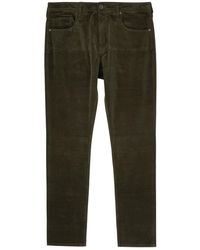 PAIGE - Federal Slim Straight-Leg Corduroy Jeans - Lyst