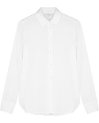 Vince - Stretch-silk Shirt - Lyst