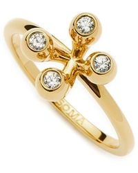 Missoma - X The Flag Twins Atom 18Kt Vermeil Ring - Lyst