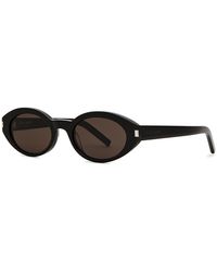 Saint Laurent - Oval-frame Sunglasses - Lyst
