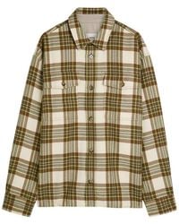 Ami Paris - Checked Wool Overshirt - Lyst