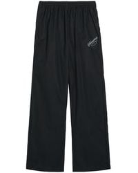 Willy Chavarria - Ruff Rider Logo-Embroidered Cotton Trousers - Lyst
