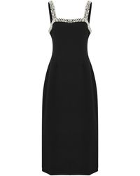 Odd Muse - Ultimate Muse Embellished Stretch-Crepe Midi Dress - Lyst