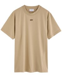 Off-White c/o Virgil Abloh - Arrow Logo Cotton T-Shirt - Lyst