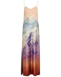 Gabriela Hearst - Adolphine Printed Lace And Silk Maxi Dress - Lyst
