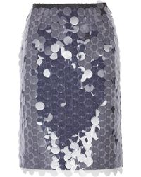 16Arlington - Delta Embellished Wool-blend Midi Skirt - Lyst