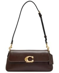 COACH - Jet Leather Shoulder Bag - Lyst