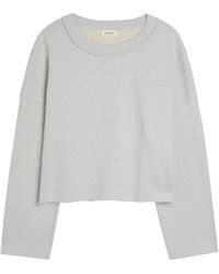 American Vintage - Dantown Cropped Cotton Sweatshirt - Lyst