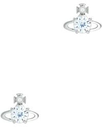 Vivienne Westwood - Reina Crystal-embellished Orb Stud Earrings - Lyst