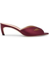 Victoria Beckham - Harlow Mask 55 Satin Mules - Lyst