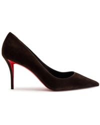 Christian Louboutin - Miss Z 80 Suede Pumps - Lyst