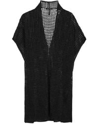 Eileen Fisher - Open-knit Linen Cardigan - Lyst