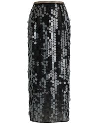 16Arlington - Dia Sequin-Embellished Tulle Midi Skirt - Lyst