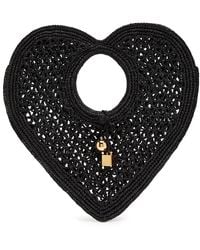 Jacquemus - Le Spiaggia Coeur Raffia Top Handle Bag - Lyst
