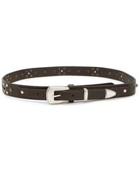 Lemaire - Western Studded Grained Leather Belt - Lyst
