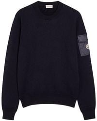 Moncler - Sleeve-Pocket Wool Jumper - Lyst