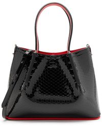 Christian Louboutin - Cabarock Mini Patent Leather Top Handle Bag - Lyst