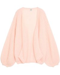 TOTEME - Puffed Mohair-Blend Cardigan - Lyst
