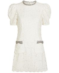 Rebecca Vallance - Dillon Crystal And Sequin-Embellished Lace Mini Dress - Lyst