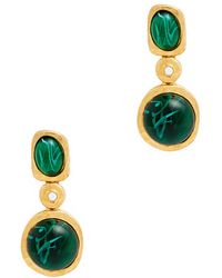 Kenneth Jay Lane - Stone And Crystal-embellished Drop Earrings - Lyst