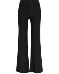 Tala - Fold Over Flared-Leg Stretch-Modal Trousers - Lyst