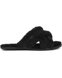 UGG - Scuffita Shearling Slippers , Slippers, Designer Stamp - Lyst
