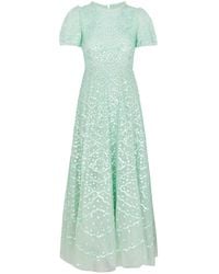 Needle & Thread - Deco Dot Sequin-Embellished Tulle Dress - Lyst