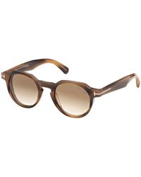 Tom Ford - Thomas Round-Frame Sunglasses - Lyst