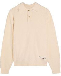 Picante - Shaggy Logo-Embroidered Cotton-Blend Polo Jumper - Lyst