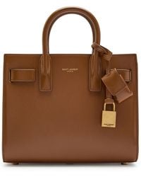 Saint Laurent - Sac De Jour Nano Leather Top Handle Bag - Lyst