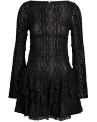 Free People - Tabby Ruffled Lace Mini Dress - Lyst