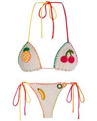 Leslie Amon - Bondi Born Margot Square-Neck Designer Swimsuit - Lyst