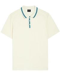Paul Smith - Striped-Trim Cotton-Blend Polo Shirt - Lyst