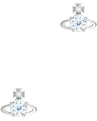 Vivienne Westwood - Reina Crystal-embellished Orb Stud Earrings - Lyst