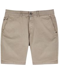 7 For All Mankind - Perfect Stretch-cotton Chino Shorts - Lyst
