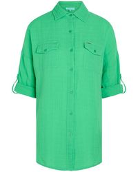 Melissa Odabash - Elena Cotton Gauze Cover-Up Shirt - Lyst